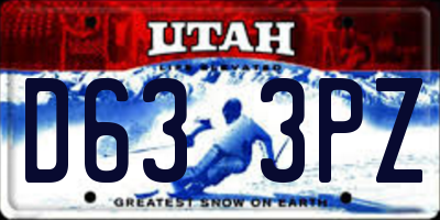 UT license plate D633PZ