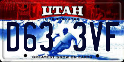 UT license plate D633VF