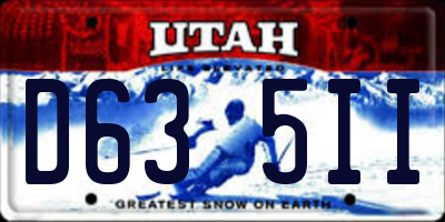 UT license plate D635II