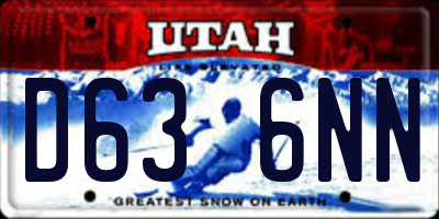 UT license plate D636NN