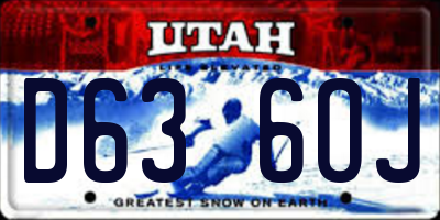 UT license plate D636OJ