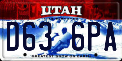 UT license plate D636PA