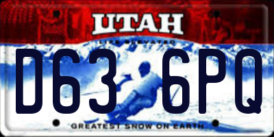 UT license plate D636PQ