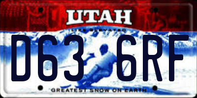 UT license plate D636RF