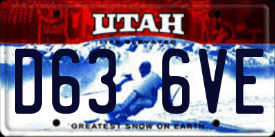 UT license plate D636VE