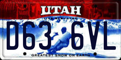 UT license plate D636VL