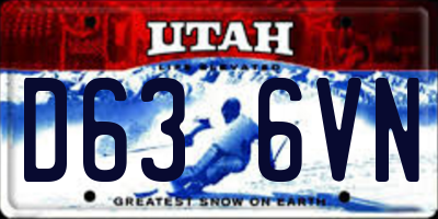 UT license plate D636VN