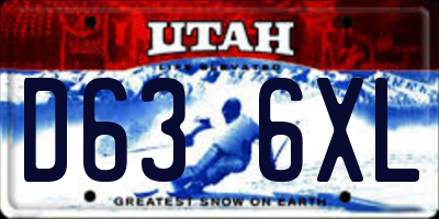 UT license plate D636XL