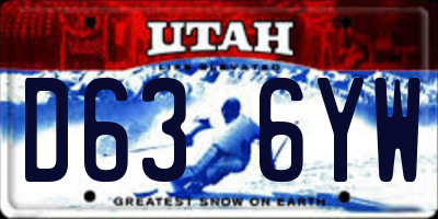 UT license plate D636YW