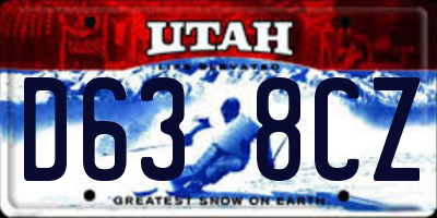 UT license plate D638CZ