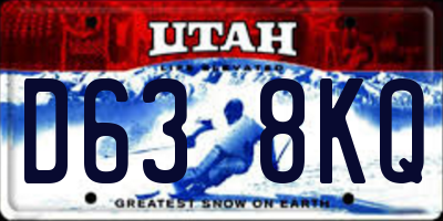 UT license plate D638KQ