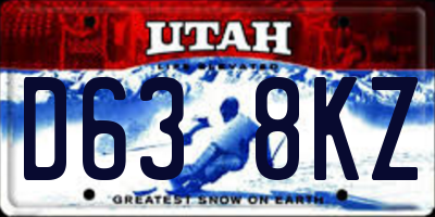 UT license plate D638KZ
