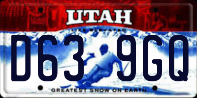 UT license plate D639GQ