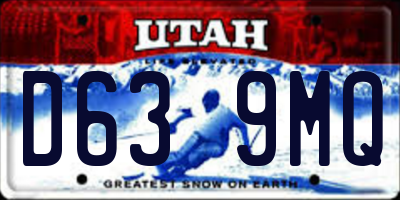 UT license plate D639MQ
