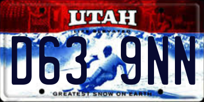 UT license plate D639NN