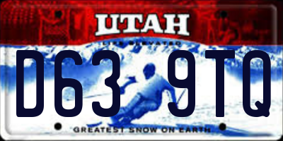 UT license plate D639TQ