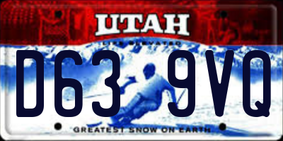 UT license plate D639VQ