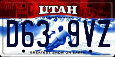 UT license plate D639VZ