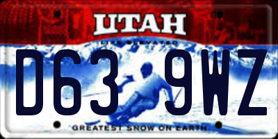 UT license plate D639WZ