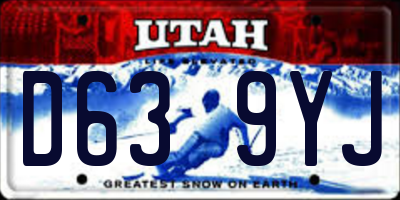 UT license plate D639YJ