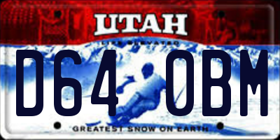 UT license plate D640BM