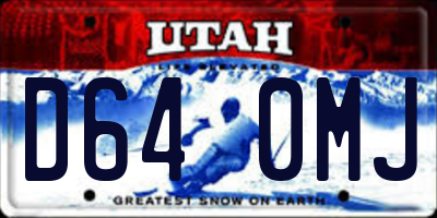 UT license plate D640MJ