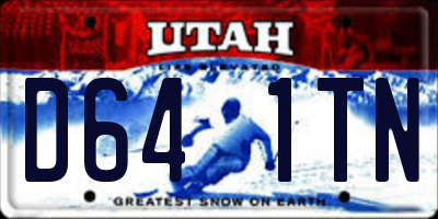 UT license plate D641TN