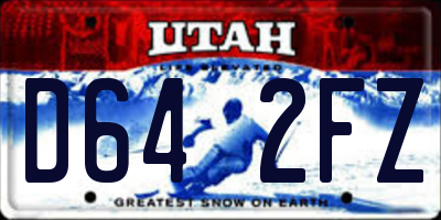 UT license plate D642FZ