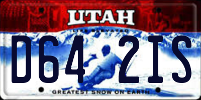 UT license plate D642IS