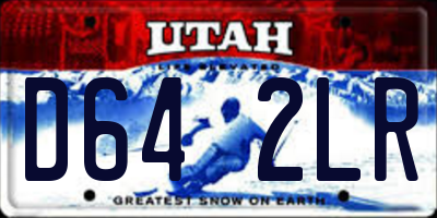 UT license plate D642LR