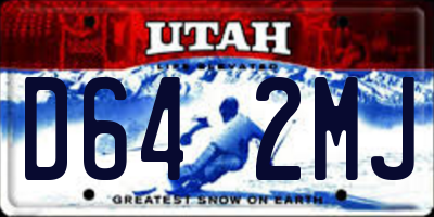 UT license plate D642MJ