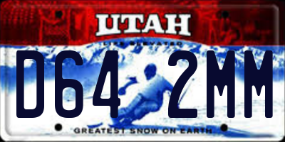 UT license plate D642MM