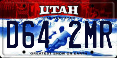 UT license plate D642MR
