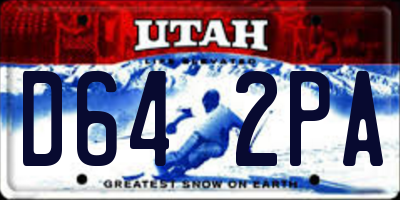 UT license plate D642PA