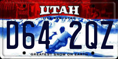 UT license plate D642QZ