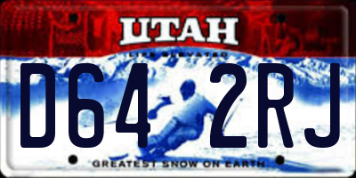 UT license plate D642RJ