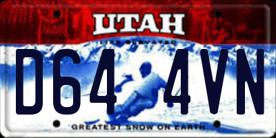 UT license plate D644VN