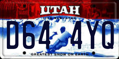 UT license plate D644YQ
