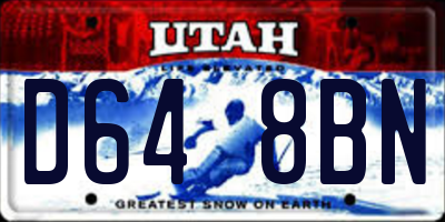 UT license plate D648BN