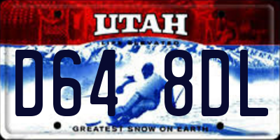 UT license plate D648DL