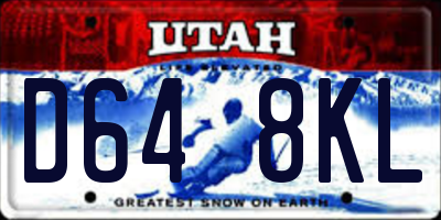 UT license plate D648KL