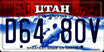 UT license plate D648OV