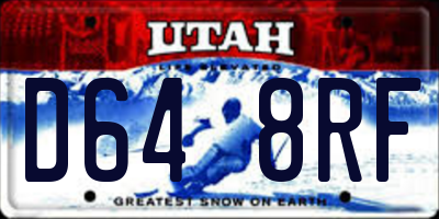UT license plate D648RF