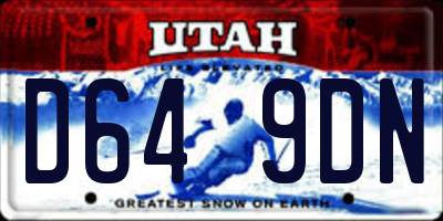 UT license plate D649DN