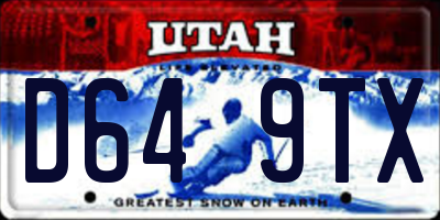 UT license plate D649TX