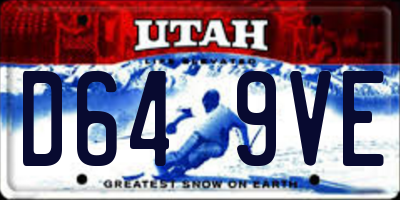 UT license plate D649VE