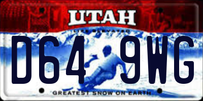 UT license plate D649WG