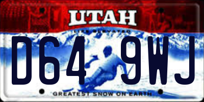UT license plate D649WJ
