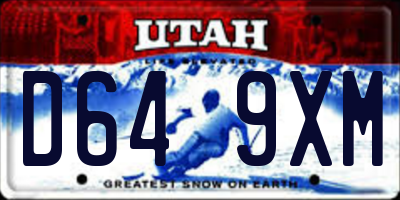 UT license plate D649XM