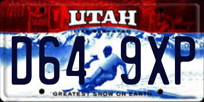 UT license plate D649XP